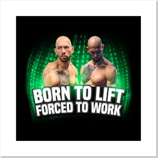 Born To Lift Forced To Work Posters and Art